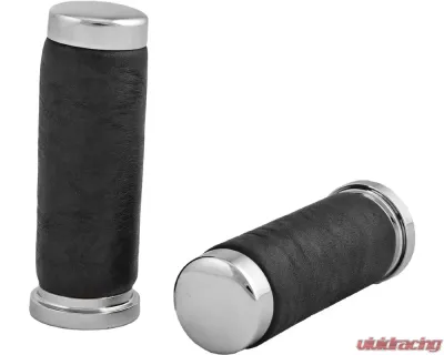 HardDrive Grips Leather Black Harley Davidson 1974-Up - 17-0503LB