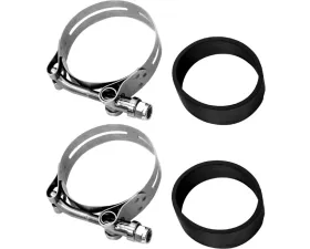 HardDrive Heavy Duty Intake Clamp Set Stainless Steel Harley Davidson Shovelhead | XL 1978-1985