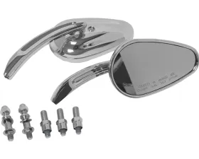 HardDrive Custom Die Cast Mirror Chrome Tapered Harley Davidson