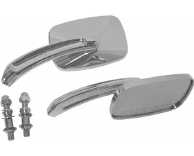 HardDrive Custom Die Cast Mirror Chrome Rectangular Harley Davidson