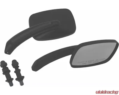 HardDrive Custom Die Cast Mirror Black Rectangular Harley Davidson - 18-138