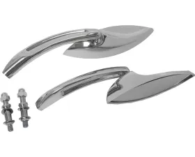HardDrive Custom Die Cast Mirror Chrome Eliptical Harley Davidson