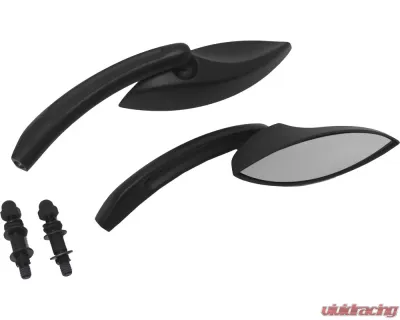 HardDrive Custom Die Cast Mirror Black Eliptical Harley Davidson - 18-223