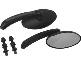 HardDrive Custom Die Cast Mirror Black Oval Harley Davidson