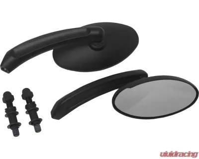 HardDrive Custom Die Cast Mirror Black Oval Harley Davidson - 18-243
