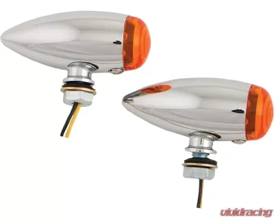 HardDrive LED Bullet Marker Light Chrome With Amber Lens - 20-6589SALED