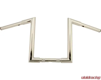 HardDrive H-Bar Z-Bar 1 1/4" Knurl 31.5" Wide 12" Rise Chrome Harley Davidson 1982-Up - 21-356