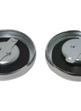 HardDrive Cam Style Gas Cap Set Chrome Harley Davidson Cam Tanks Pre-1982                                     - 75-005 - Image 2