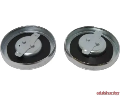 HardDrive Cam Style Gas Cap Set Chrome Harley Davidson Cam Tanks Pre-1982 - 75-005