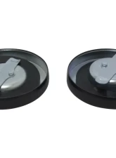 HardDrive Cam Style Gas Cap Set Black Harley Davidson Cam Tanks Pre-1982                                     - 75-007BK - Image 2