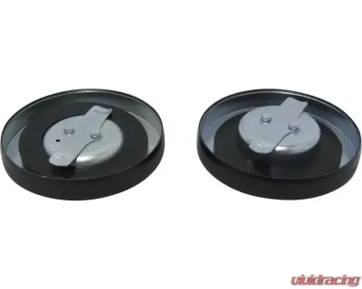 HardDrive Cam Style Gas Cap Set Black Harley Davidson Cam Tanks Pre-1982 - 75-007BK