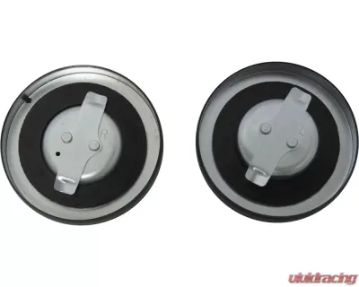 HardDrive Cam Style Gas Cap Set Black Harley Davidson Cam Tanks Pre-1982 - 75-007BK