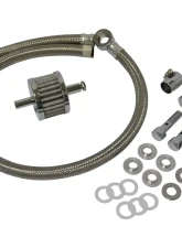 HardDrive Crankcase Breather Hose Braided For Custom Application 1993-2016                                     - 34-125 - Image 2