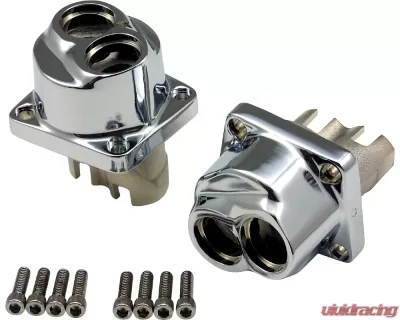 HardDrive Lifter Blocks Front And Rear Chrome Harley Davidson EVO Big Twin 1984-1999 - 26533