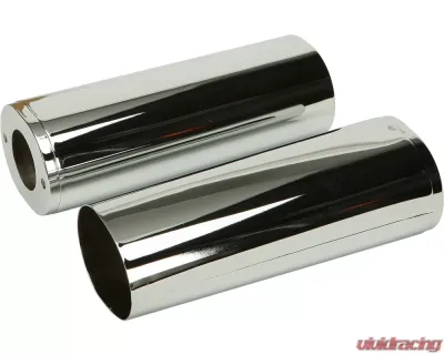 HardDrive Upper Fork Tube Covers Chrome +2" Harley Davidson Touring 1984-2013 | FLST 1984-2014 - 301191