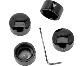 HardDrive Head Bolt Covers Black Harley Davidson 1986-2019