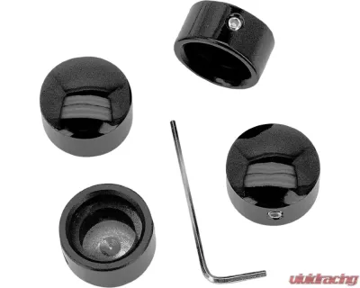 HardDrive Head Bolt Covers Black Harley Davidson 1986-2019 - 301776