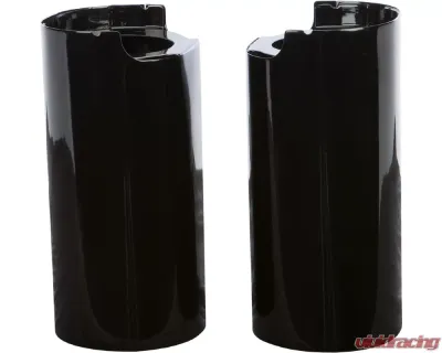 HardDrive Upper Fork Tube Covers Black Harley Davidson Touring 2014-Up - 302604