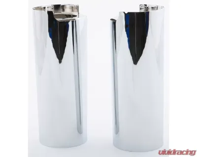 HardDrive Upper Fork Tube Covers Chrome +2" Harley Davidson Touring 2014-Up - 302605