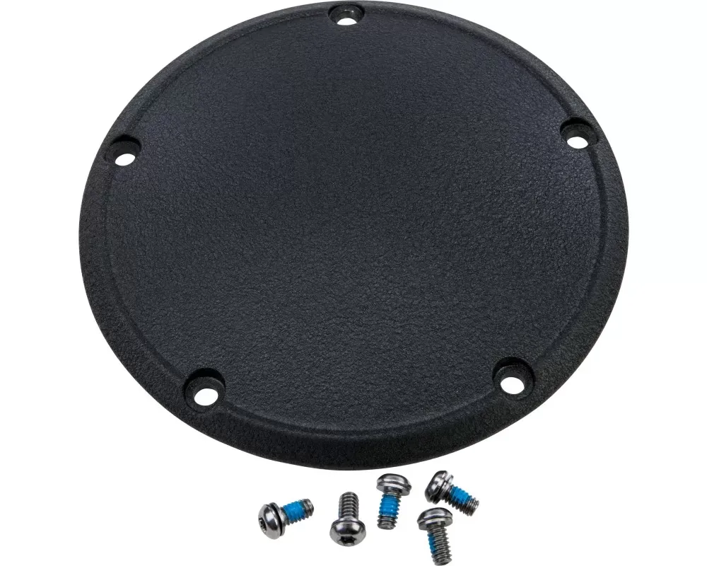 HardDrive 5-Hole Derby Cover Wrinkled Black Harley Davidson Big Twin 1999-2016 - 302701