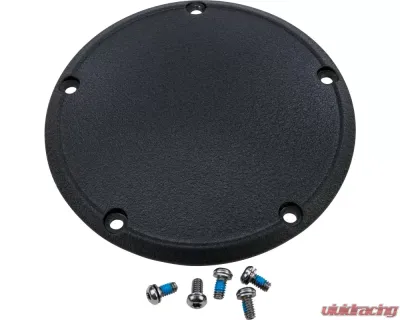 HardDrive 5-Hole Derby Cover Wrinkled Black Harley Davidson Big Twin 1999-2016 - 302701