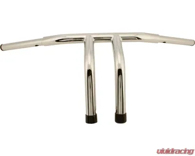 HardDrive Fat Tiller Handlebar Chrome 1.25" With 10" Rise Harley Davidson 1982-Up - 31-0177