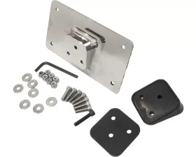 HardDrive Lay Down License Plate Mount Fender Mount Chrome Harley Davidson 1955-Up