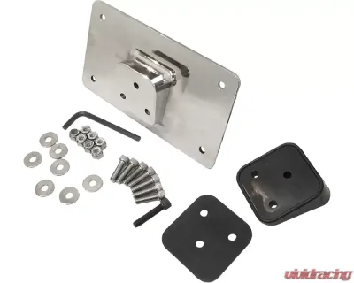 HardDrive Lay Down License Plate Mount Fender Mount Chrome Harley Davidson 1955-Up - 33-606