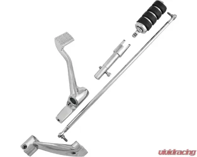 Harddrive Chrome Forward Control Kit with Rubber Pegs Harley