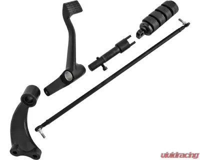 HardDrive Black Forward Control Kit With Rubber Band Pegs Harley Davidson XL 2004-2013 - 35-0215MBK