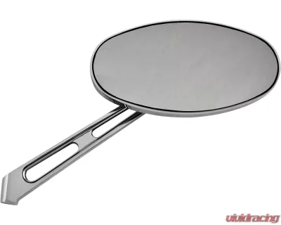 HardDrive Smooth Oval Mirror Chrome Left 6 - 60-0036SSL