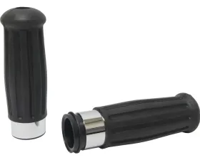 HardDrive Grips Vintage Chrome Ring Throttle By Wire Harley Davidson 2008-Up