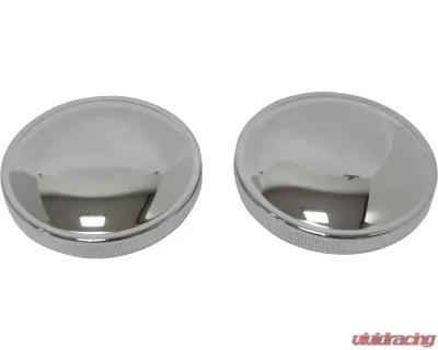 HardDrive Cam Style Gas Cap Set Chrome Harley Davidson Cam Tanks Pre-1982 - 75-005