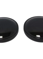 HardDrive Cam Style Gas Cap Set Black Harley Davidson Cam Tanks Pre-1982                                     - 75-007BK - Image 3