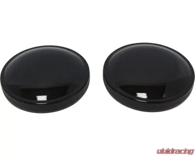 HardDrive Cam Style Gas Cap Set Black Harley Davidson Cam Tanks Pre-1982 - 75-007BK