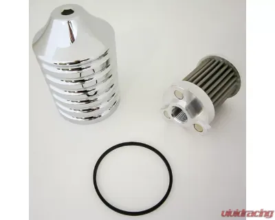 HardDrive Billet Reusable Oil Filter Chrome Harley Davidson Touring 1982-2020 | Softail 1984-2020 | Dyna 1991-2017 | Sportster 1985-2020 - EM-0018