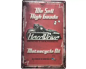 HardDrive Motorcycle Oil Sign