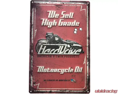 HardDrive Motorcycle Oil Sign - HARDRIVE OIL SIGN