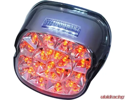 HardDrive Laydown LED Taillight Facing Up Smoked Lens Harley Davidson 2003-2017 - L24-0433MLED