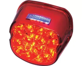 HardDrive Laydown LED Taillight Facing Up Red Lens Harley Davidson 2003-2017