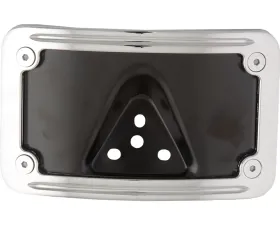 HardDrive License Plate Frame Curved Horizontal With Standard 3-Bolt Bracket All Harley Davidson