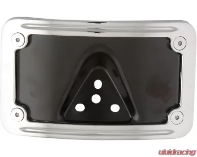 HardDrive License Plate Frame Curved Horizontal With Standard 3-Bolt Bracket All Harley Davidson - P28-6807