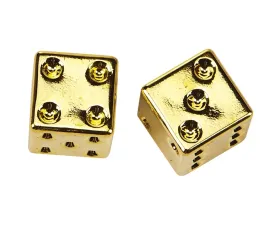 HardDrive Valve Stem Caps Gold Dice