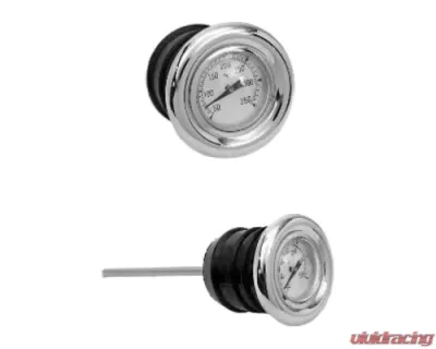 HardDrive Oil Dipstick With Temperature Gauge White Harley Davidson Softail 2000-2017 - 122055