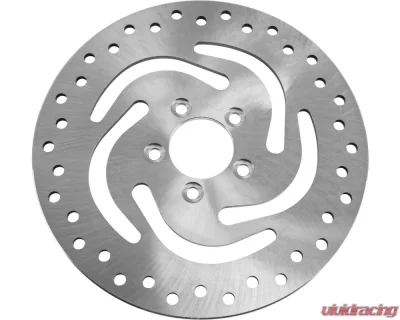 HardDrive Rear Drilled Vented Rotor OEM Style Stainless Steel Harley Davidson Touring 2000-2007 | Softail 2000-2017 | XL 2000-2010 - 144312