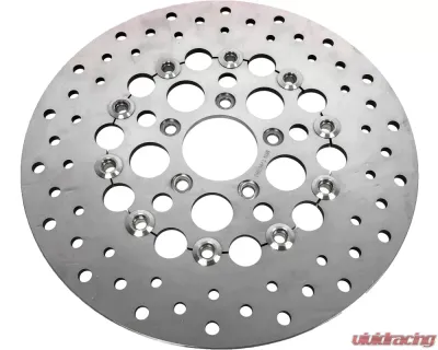 HardDrive Brake Rotor 11.5" Rear Machine Finish Stainless Steel Harley Davidson 1979-1999 - 144320