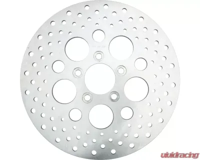 HardDrive Rear Drilled Vented Rotor Stainless Steel Harley Davidson Touring 2000-2007 | Softail 2000-2017 | XL 2000-2010 - 144656