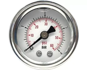 HardDrive Oil Pressure Gauge 60 PSI White