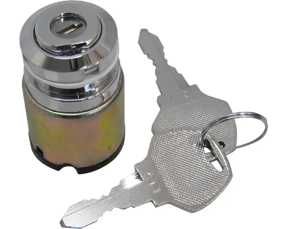 HardDrive Flat Key Ignition ON/OFF Chrome Harley Davidson FX 1978-1985 | FXR 1982-1993 | XL 1978-1996 - 21-0202A