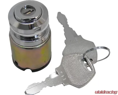 HardDrive Flat Key Ignition ON/OFF Chrome Harley Davidson FX 1978-1985 | FXR 1982-1993 | XL 1978-1996 - 21-0202A